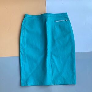 Newport News Teal Pencil Skirt
